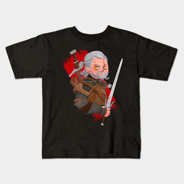 The Witcher Kids T-Shirt by Kathillustra